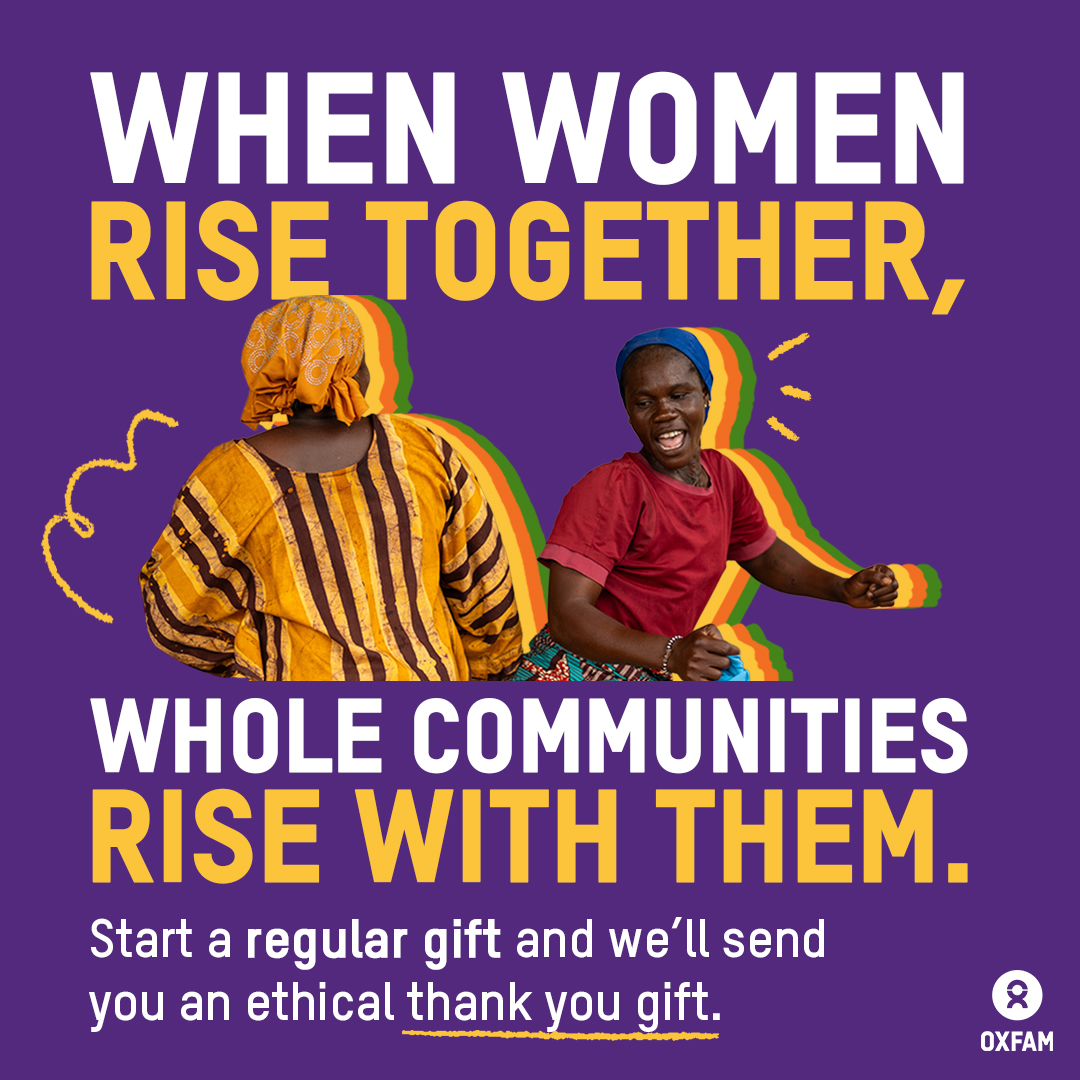 Oxfam Great Britain Facebook ad: Support Fairer Futures