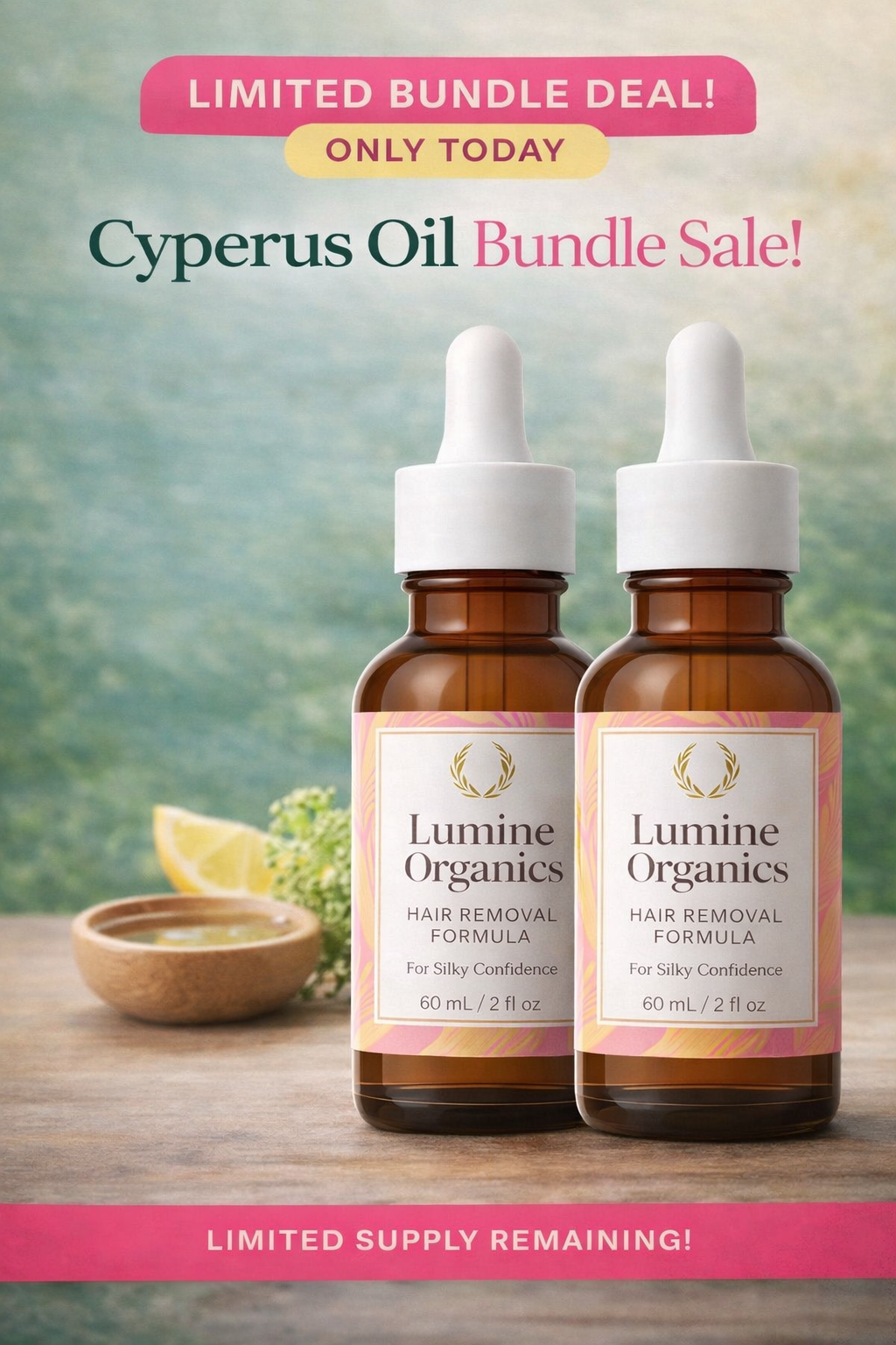 Lumine Organics Facebook ad
