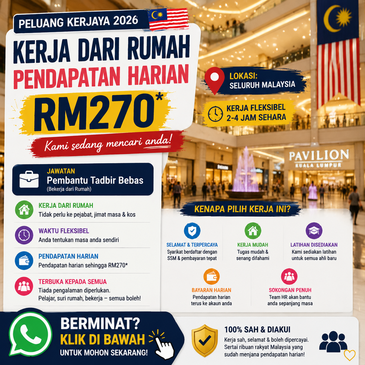 JDGYYxdalg2 Facebook ad: Jom Sertai Kami - Peluang Kerja Fleksibel