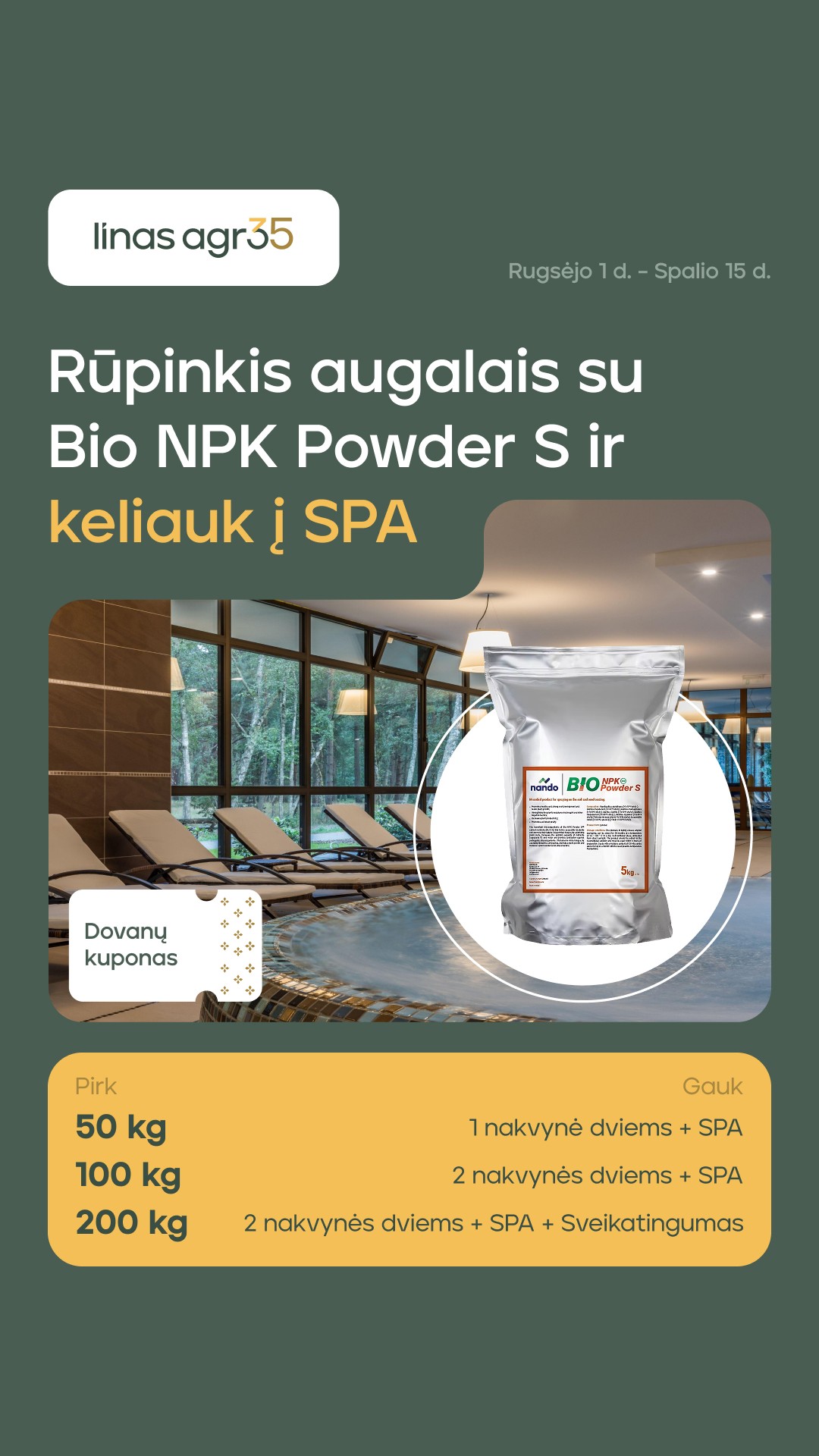 Linas Agro Lietuva Facebook ad: Sužinok daugiau