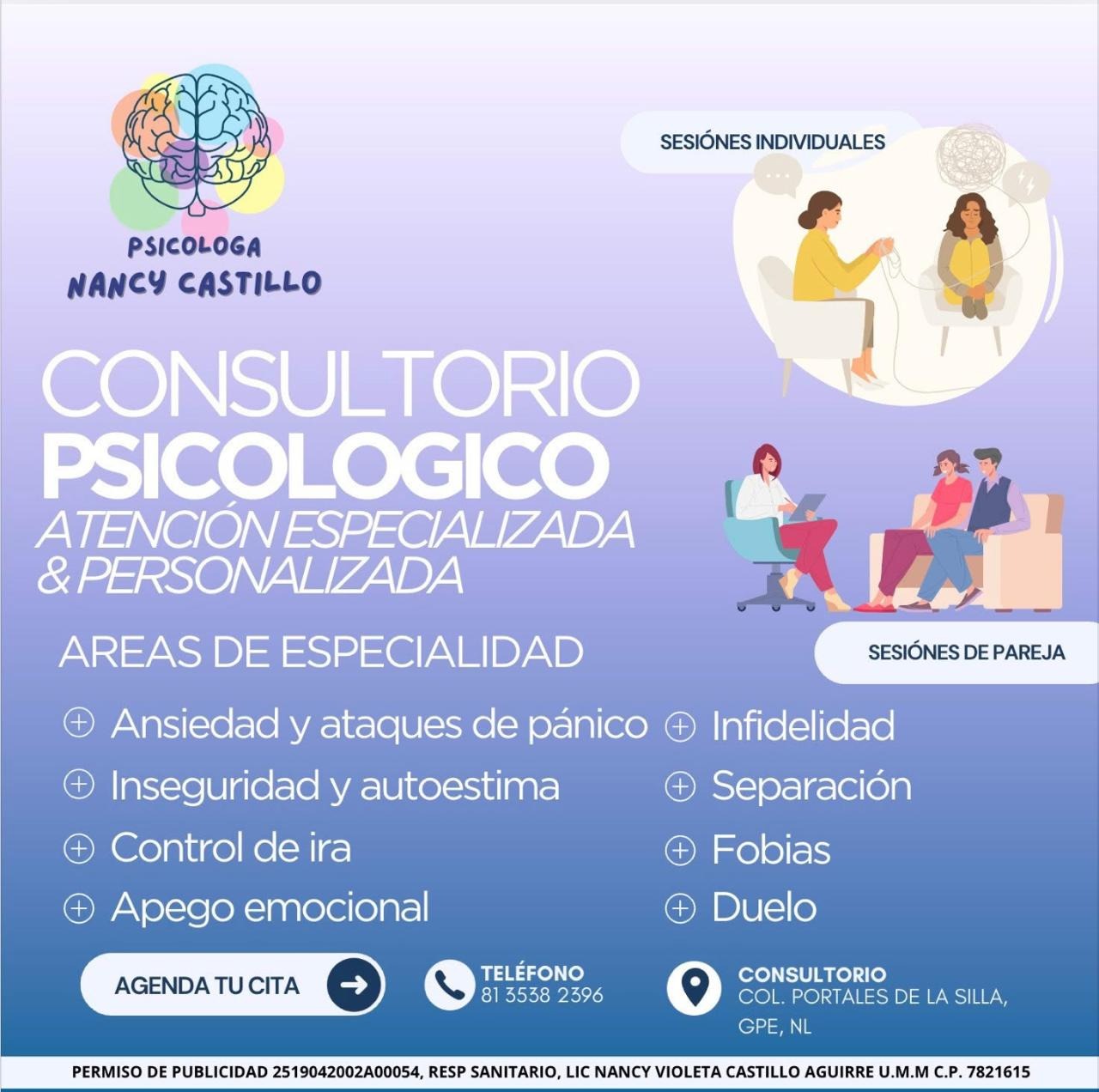 Nancy Castillo Psicóloga Facebook ad from Apr 6, 2026