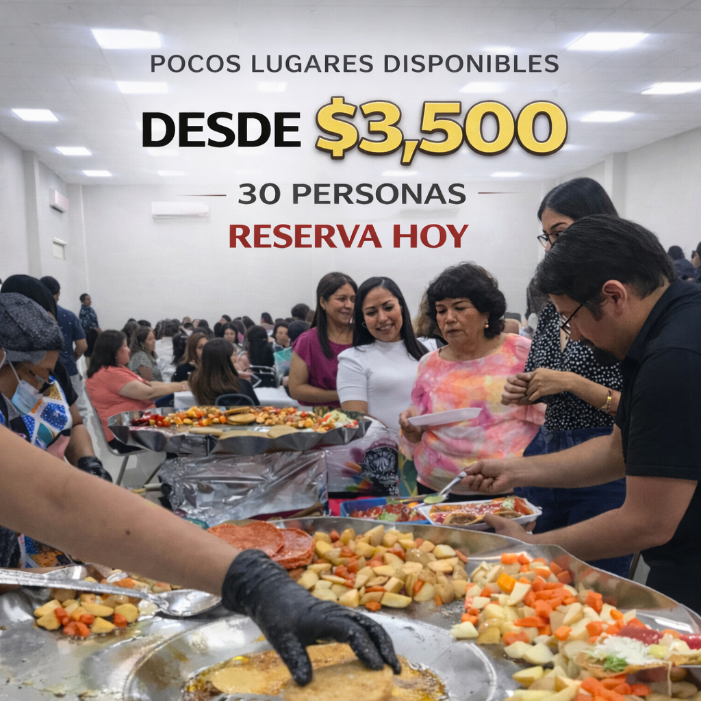 Antojitos Mexicanos Maggi Facebook ad: Nos especializamos en eventos sociales.