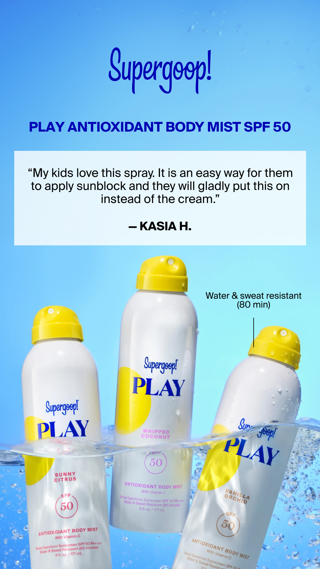 Supergoop Facebook ad