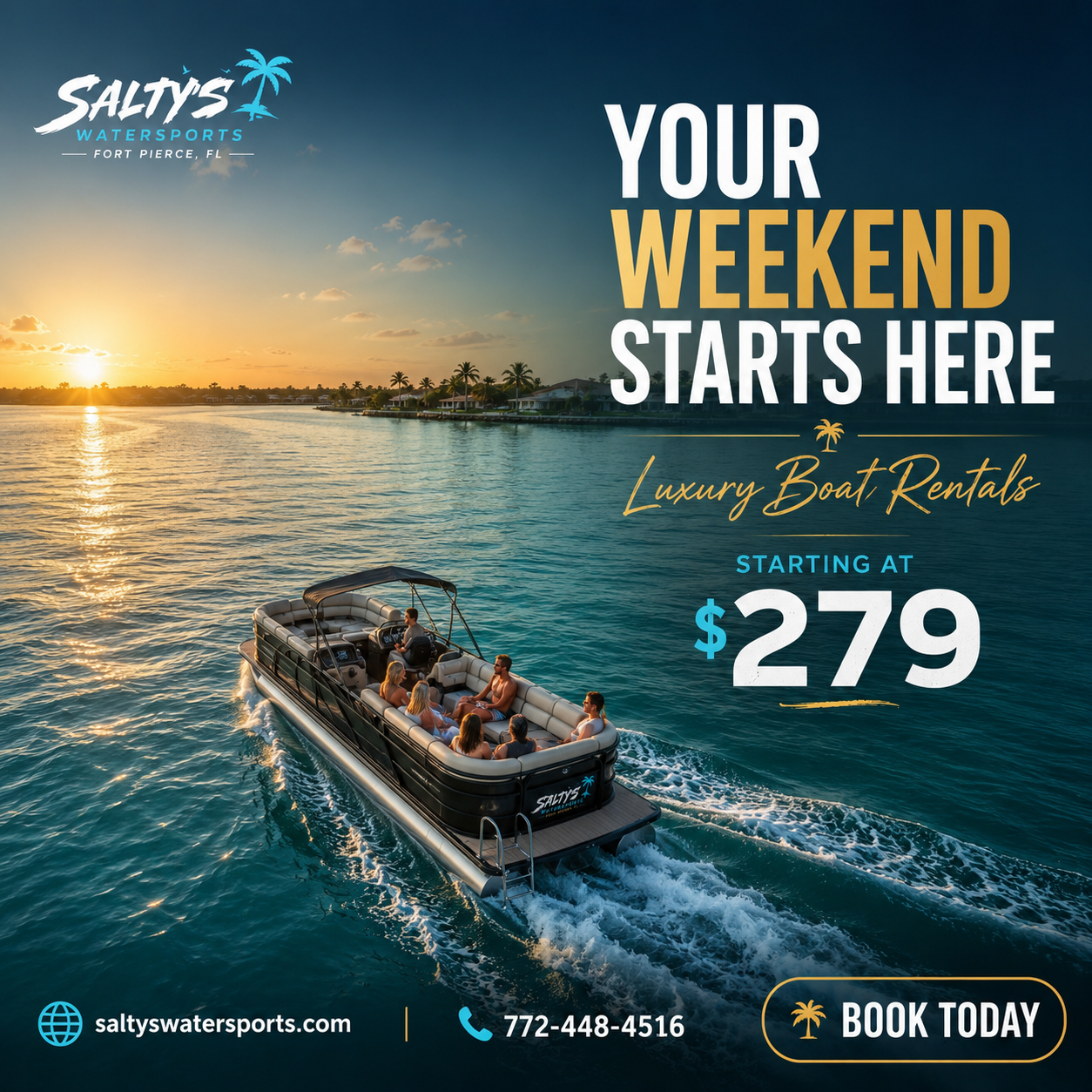 Salty’s Water Sports Boat & Jet Ski Rental Facebook ad