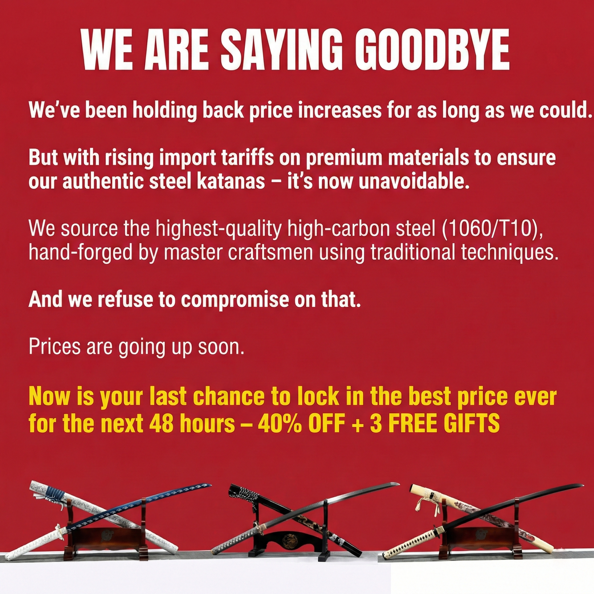 Katana Sword Facebook ad