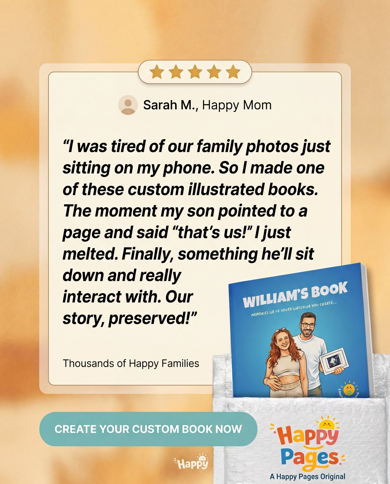 Happy Pages Facebook ad