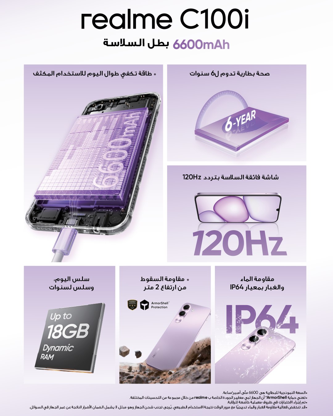 realme Facebook ad: بطل السلاسة والقوة.ببطارية 6600mAh