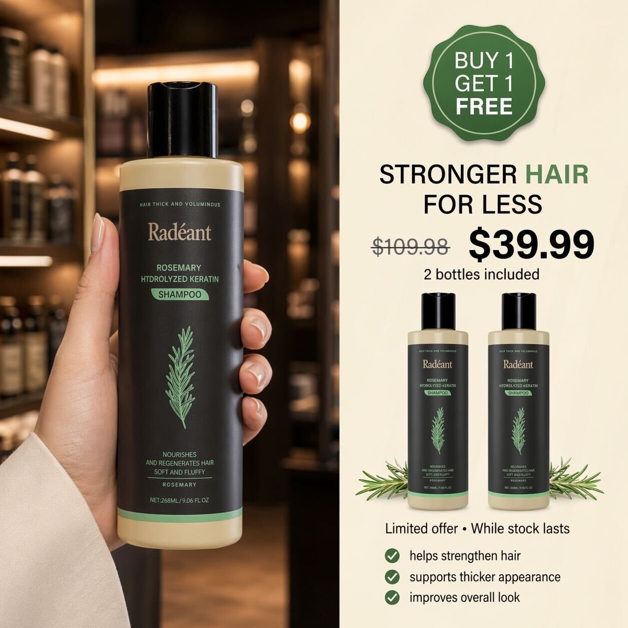Radiant Root Facebook ad