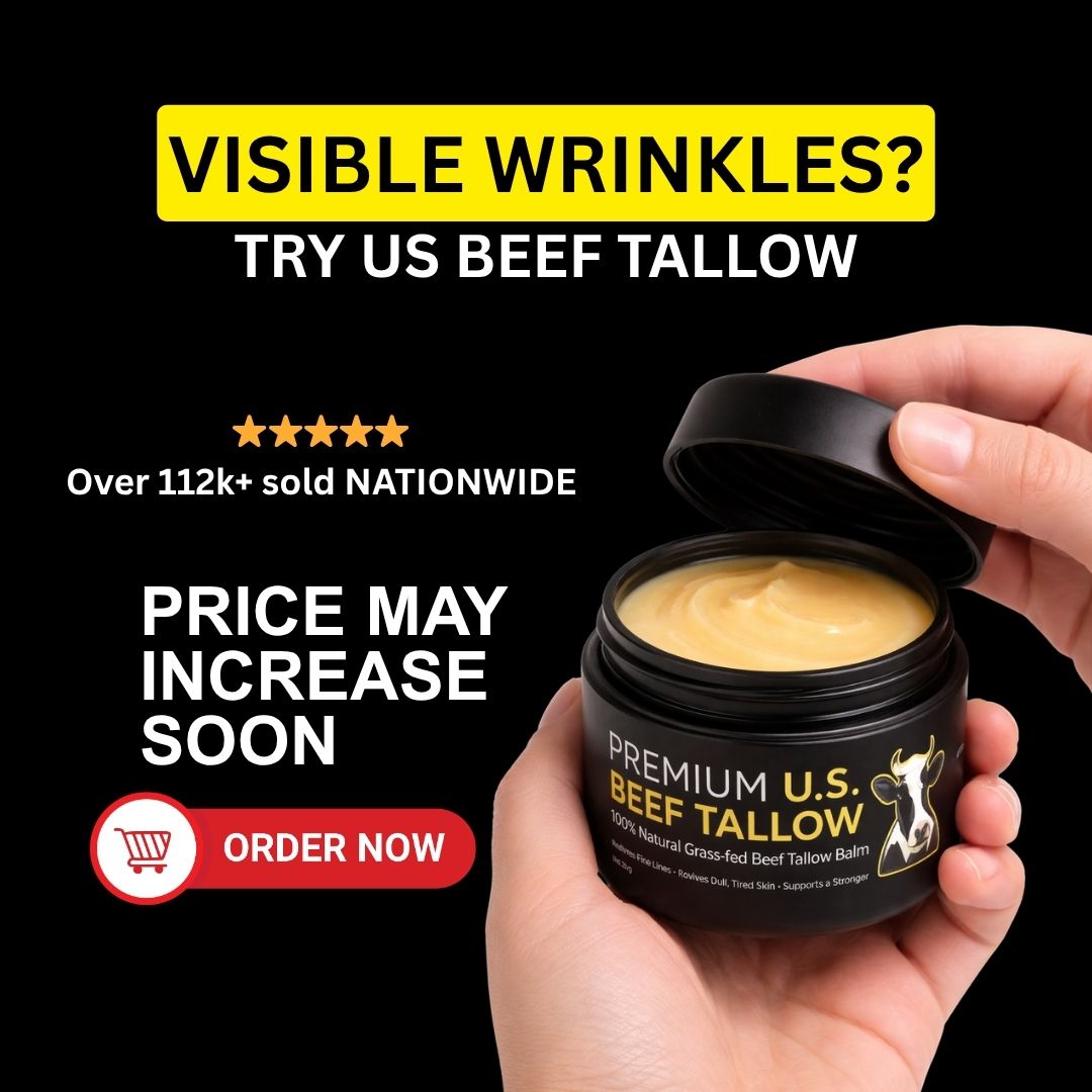 Premium US Beef Tallow Balm Facebook ad: BUY 1 GET 1 FREE! PROMO ENDS IN 1 HOUR!