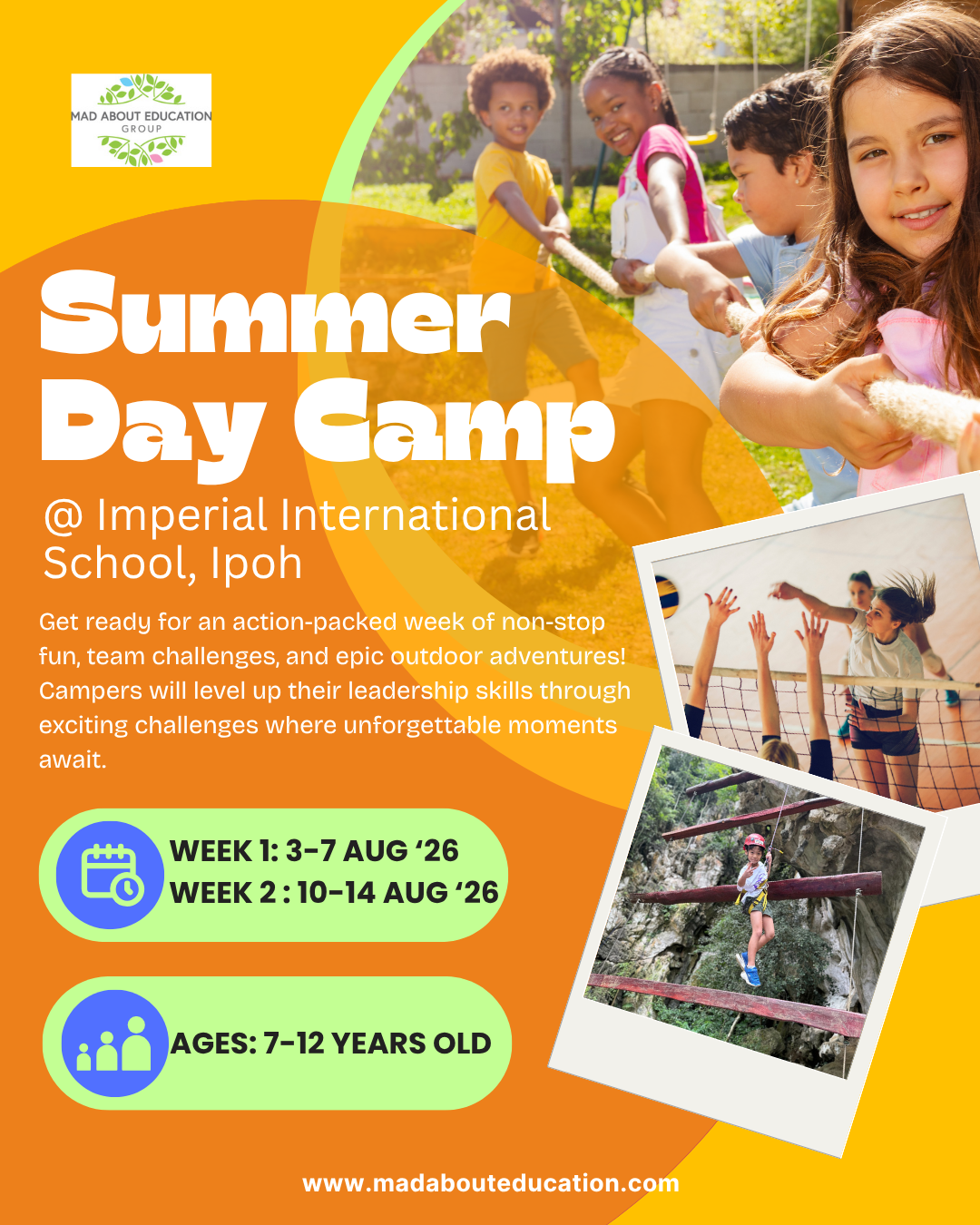 Mad About Education group Facebook ad: Your Greatest Summer Adventure Starts Here