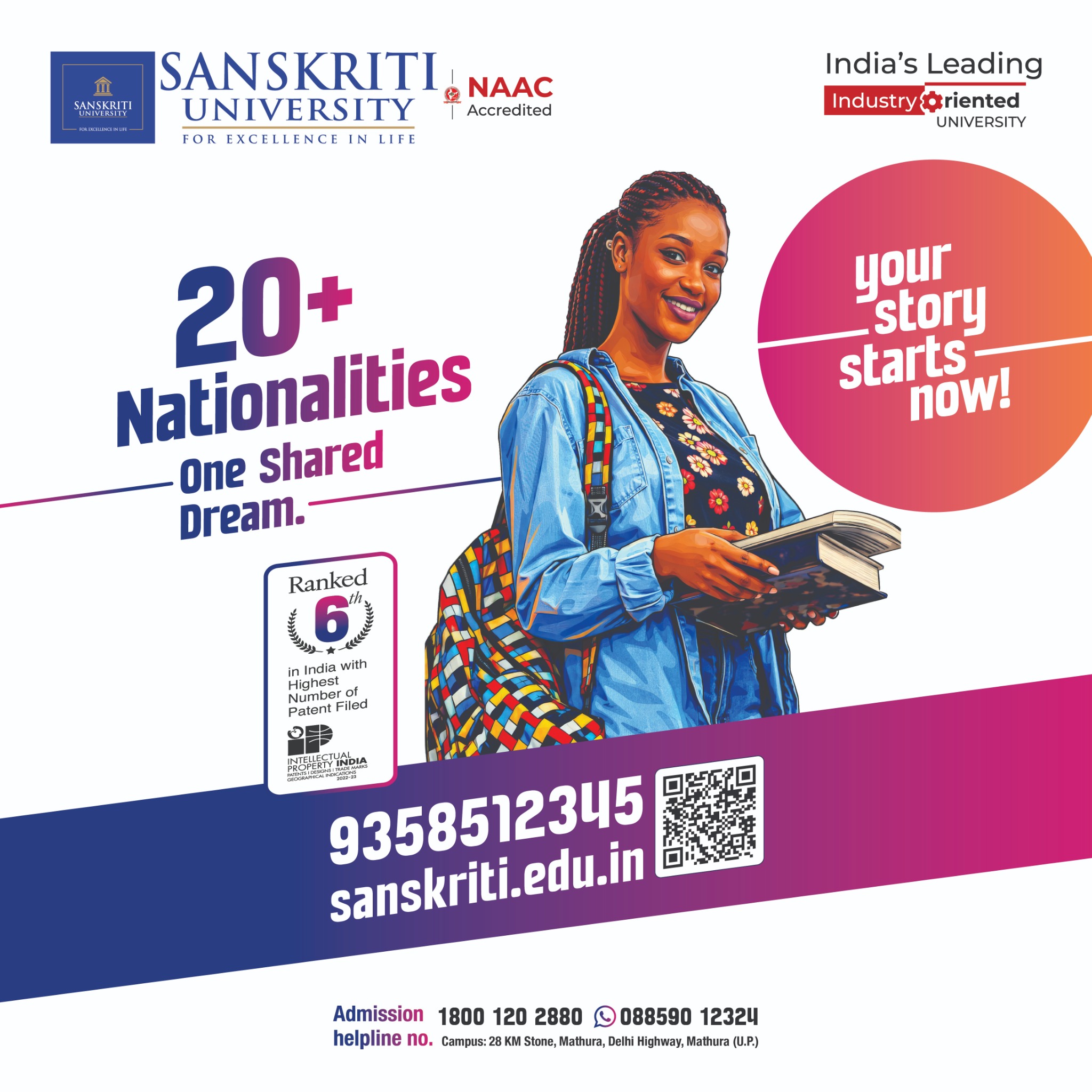 Sanskriti University Facebook ad