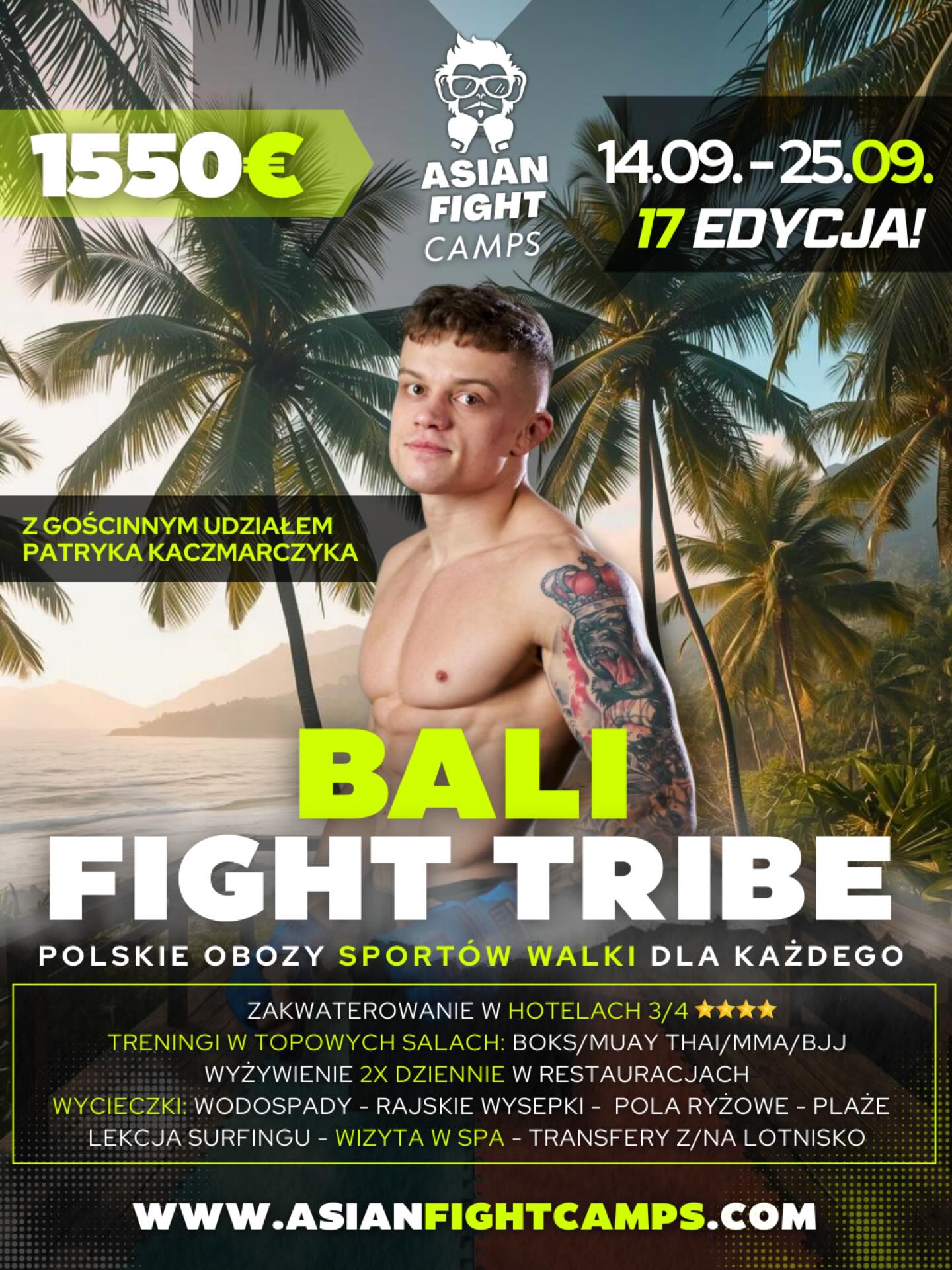 Asianfightcamps Facebook ad: BALI FIGHT TRIBE z gościnnym udziałem @kaczmmarczyk
