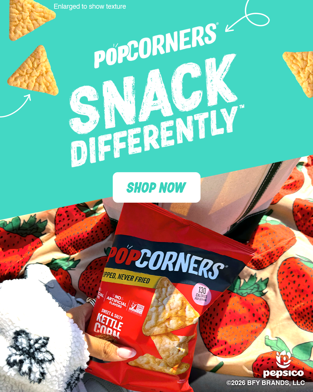 PopCorners Facebook ad