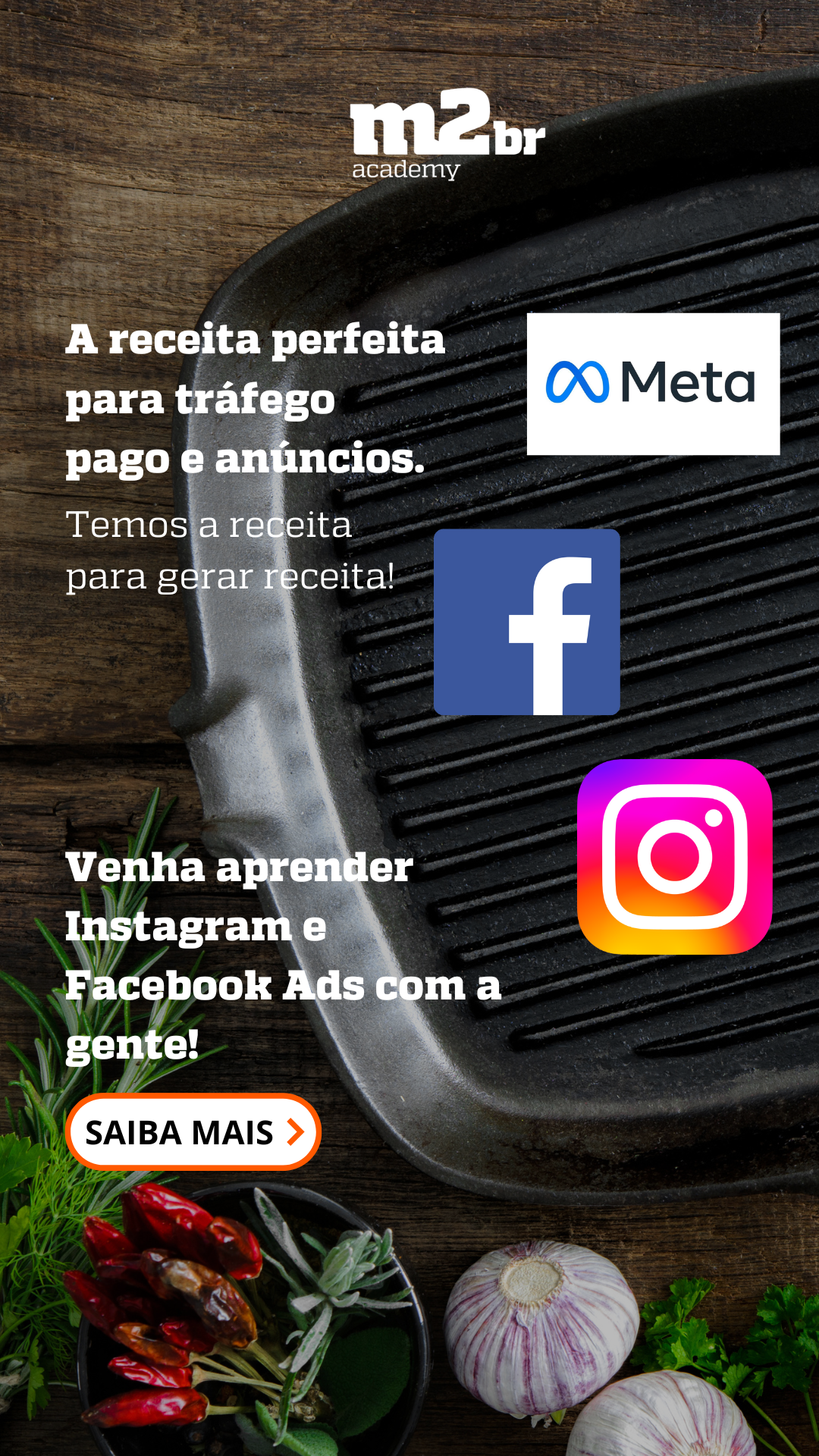 M2BR Academy Facebook ad from Sep 22, 2025