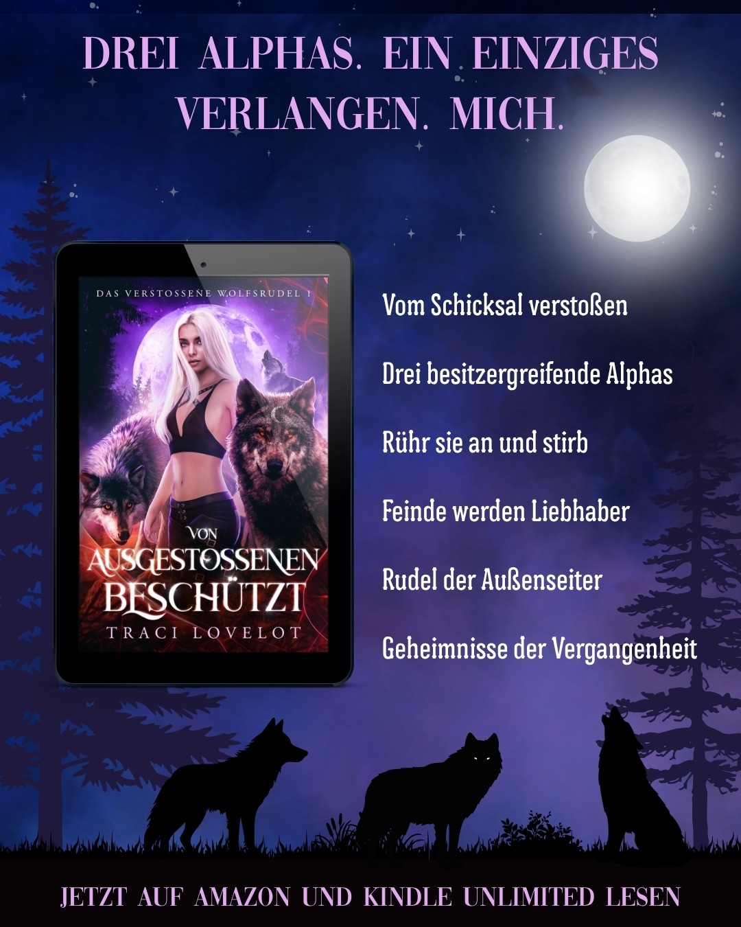 Wilde Buchliebe Facebook ad: Kostenlos lesen mit Kindle Unlimited