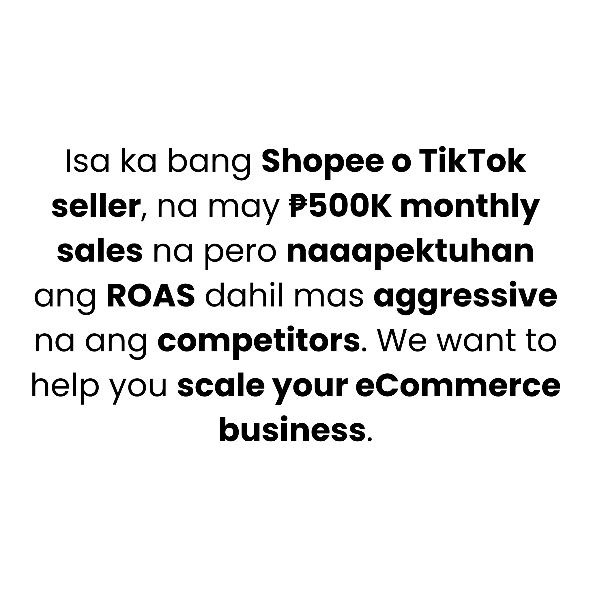 ECOM Accelerator Facebook ad