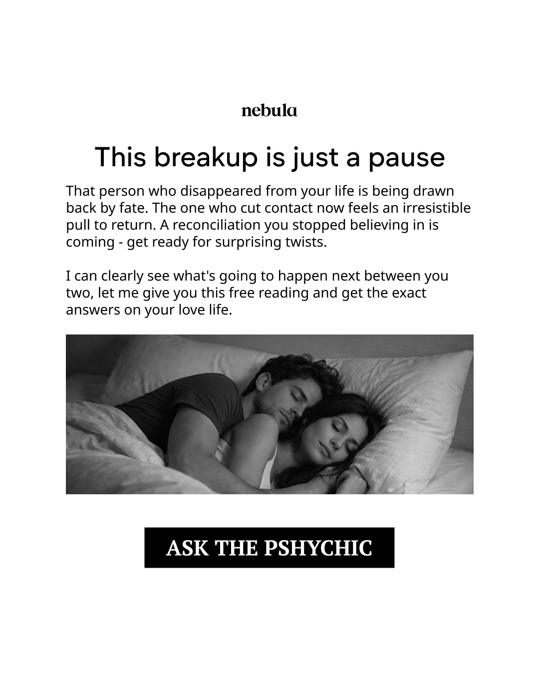 Your Relationship Advisor Facebook ad