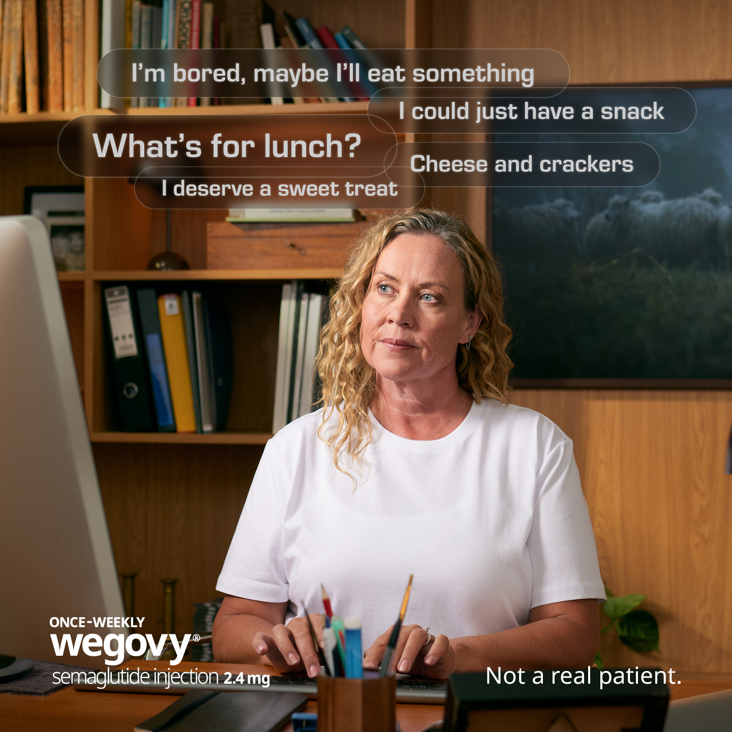 Novo Nordisk Facebook ad: Wegovy (semaglutide 2.4mg) is the effective weight-loss*…