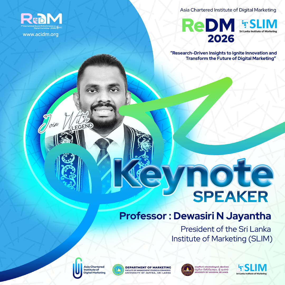 Asia Chartered Institute of Digital Marketing - ACIDM Facebook ad: ReDM 2026, 1st International Research Conference on Digital…
