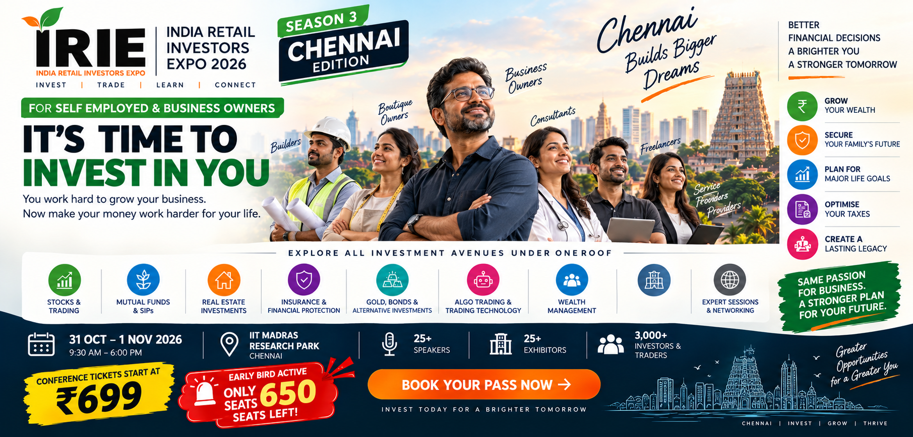 India Retail Investors Expo Facebook ad: 2 Days to Financial Freedom