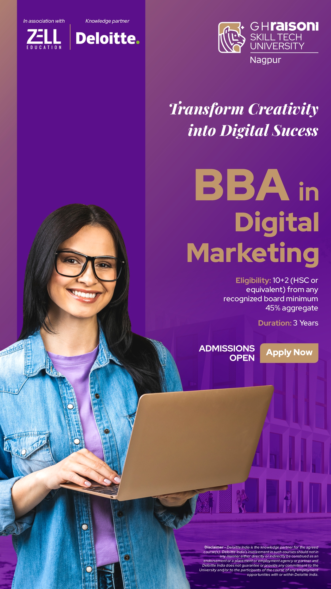 G H Raisoni University Facebook ad
