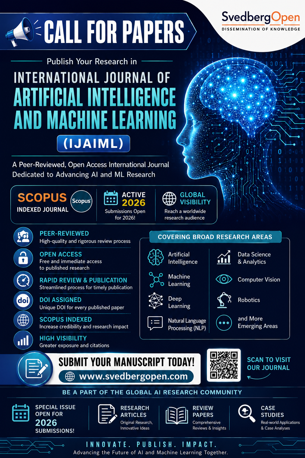 International Journal of Artificial Intelligence and Machine Learning Facebook ad from May 11, 2026