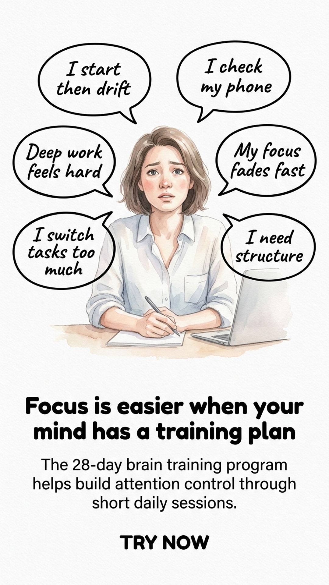 Impulse: Brain Training & Self-Discovery Facebook ad