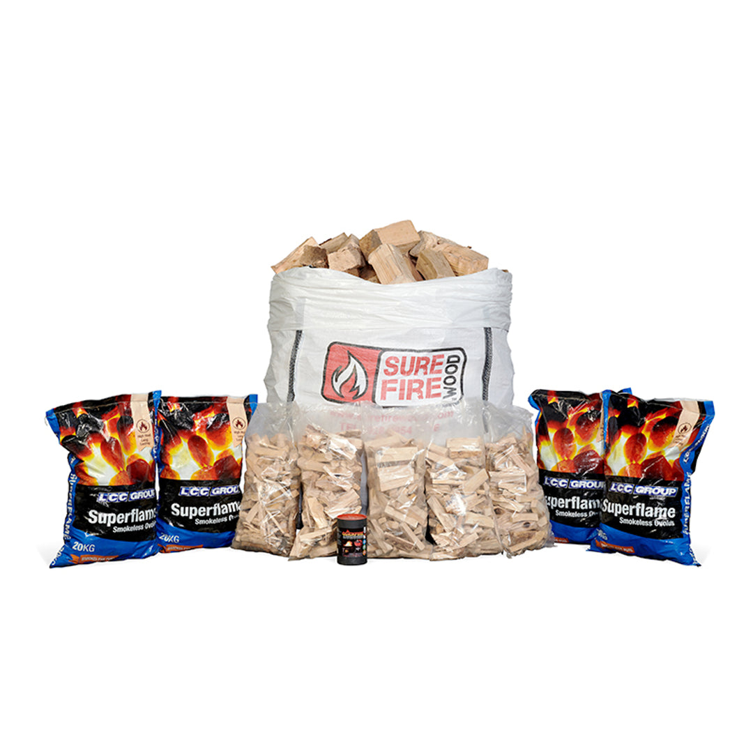 SureFire Wood UK and Ireland Facebook ad: Stock up on Premium Kiln Dried Firewood