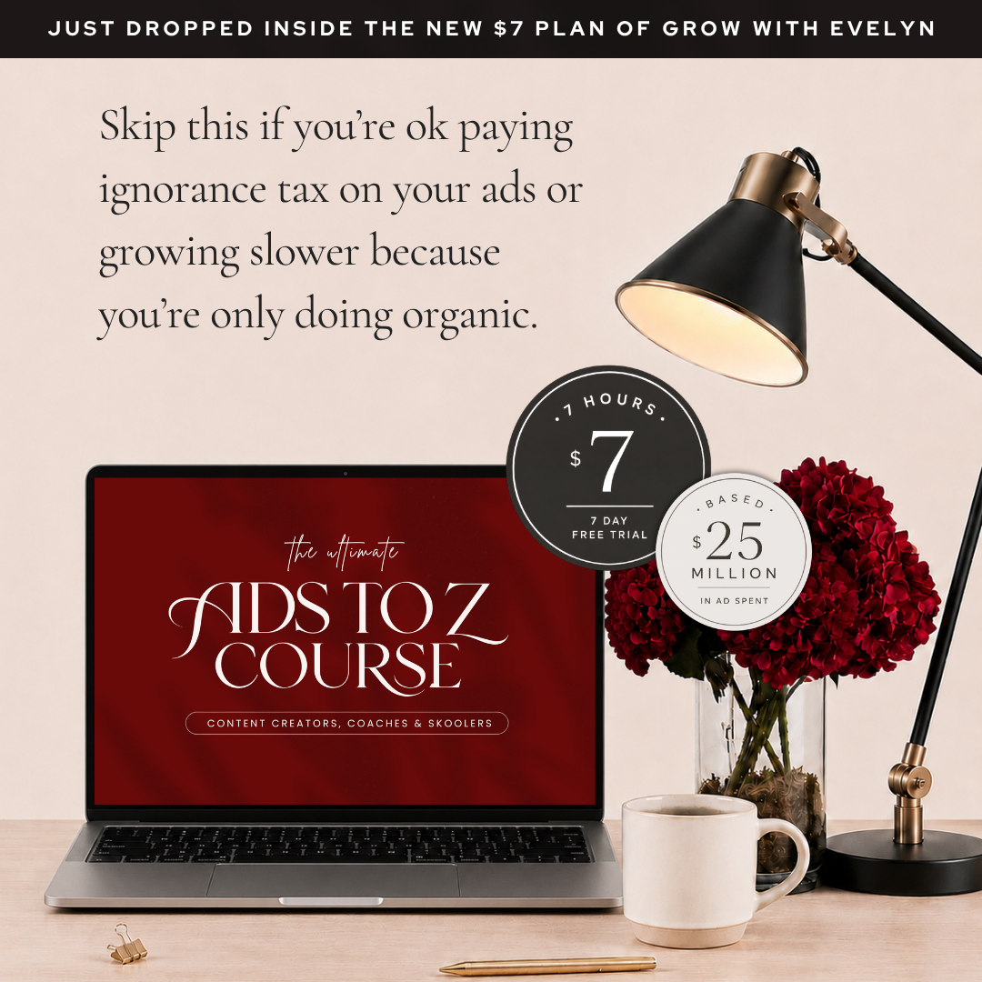 Evelyn Weiss Coaching Facebook ad