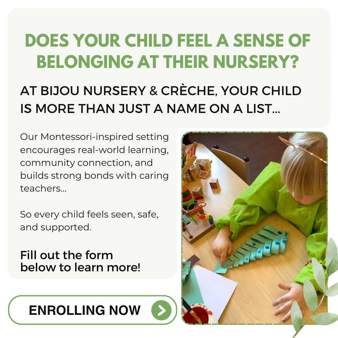 Bijou Nursery & Crèche Facebook ad: Limited September spaces, book a look-around