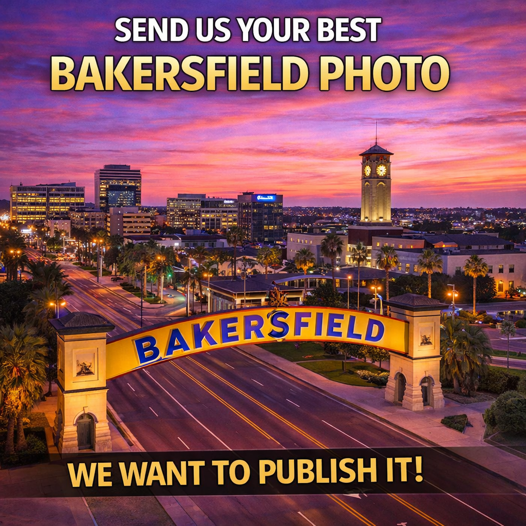 Silent Spark Press Facebook ad: Send Us Your Bakersfield Photo