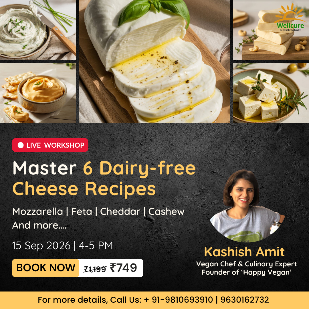 Wellcure Facebook ad: Make Vegan Cheese at Home, ₹749 Only