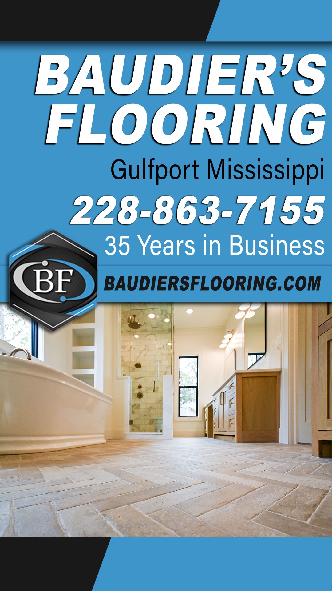 Baudier's Flooring & Design Co Facebook ad
