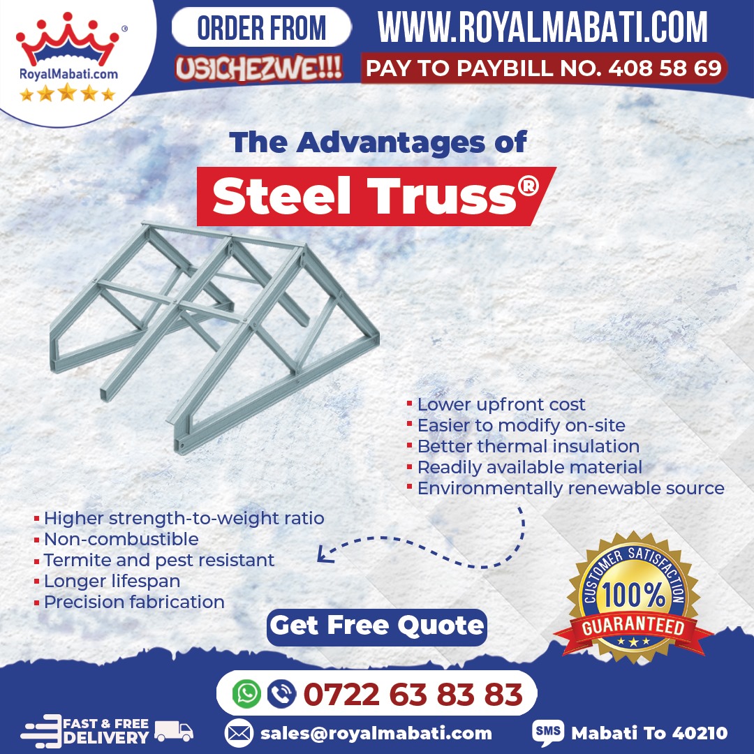 Royal Mabati Factory LTD Facebook ad: Say goodbye to timber and hello to strength…