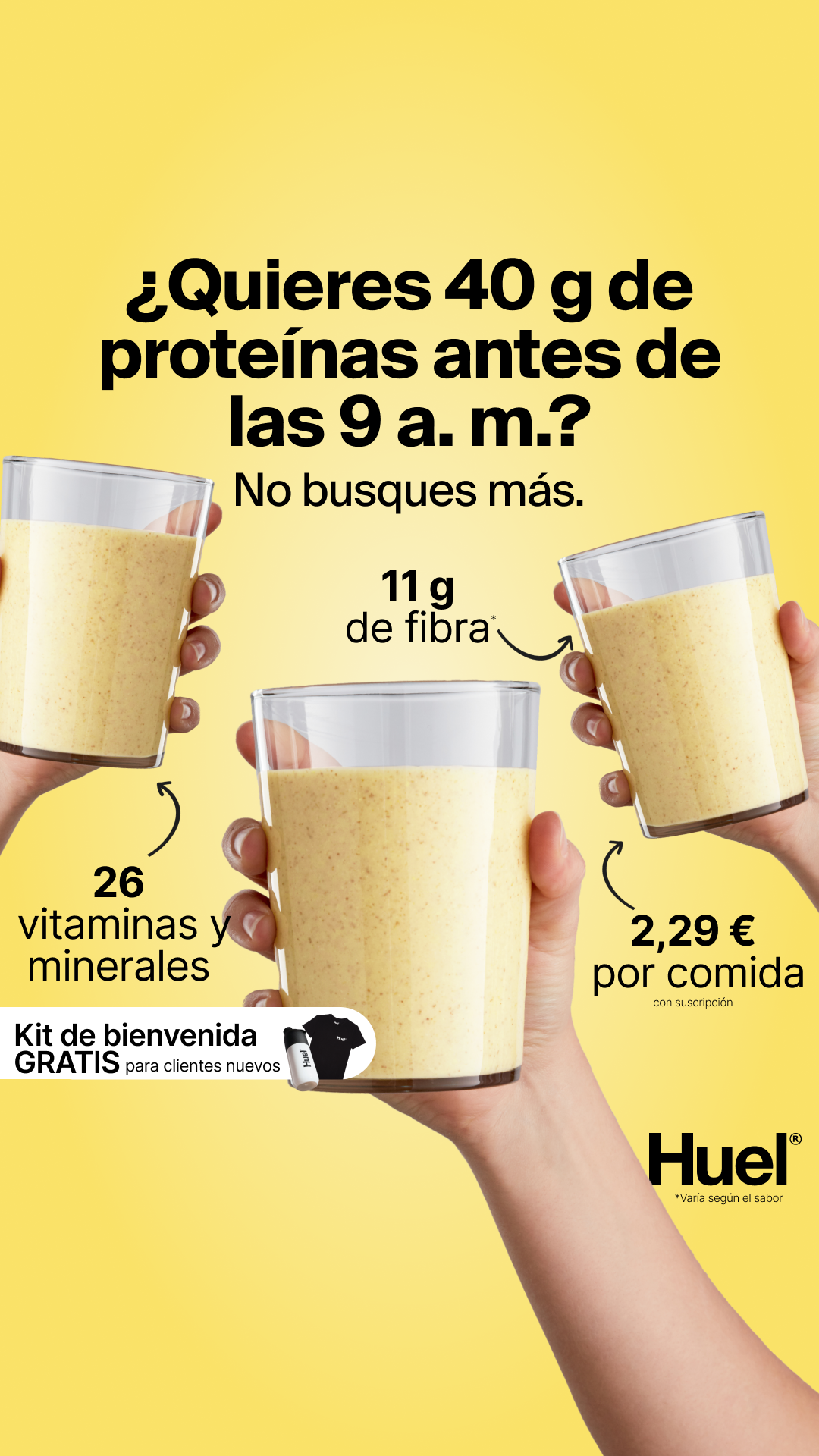 Huel Facebook ad