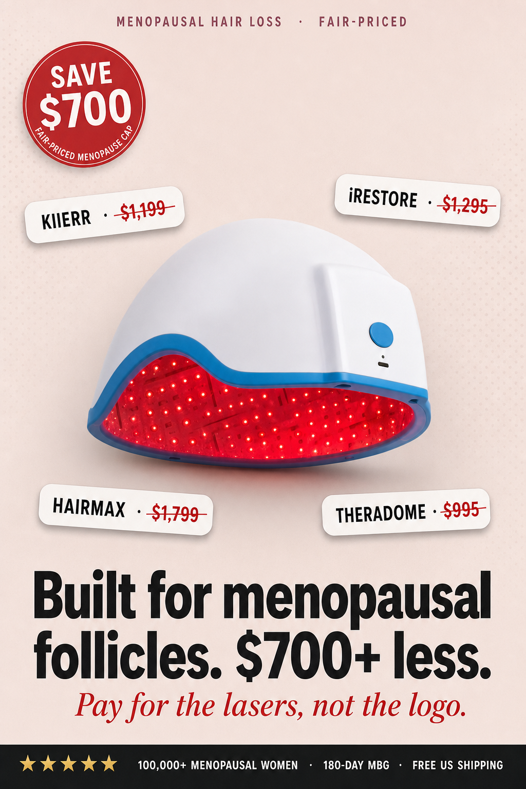 Elizabeth white Facebook ad: Menopause: How did they get their hair back?