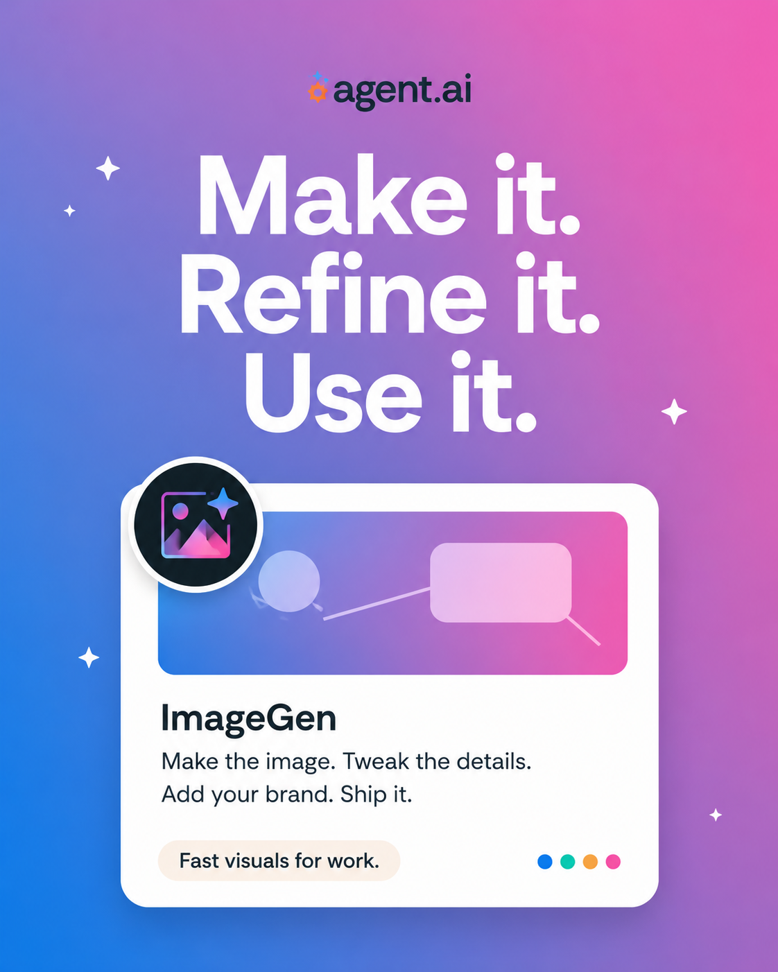 Agent.ai Facebook ad: Make the graphic already