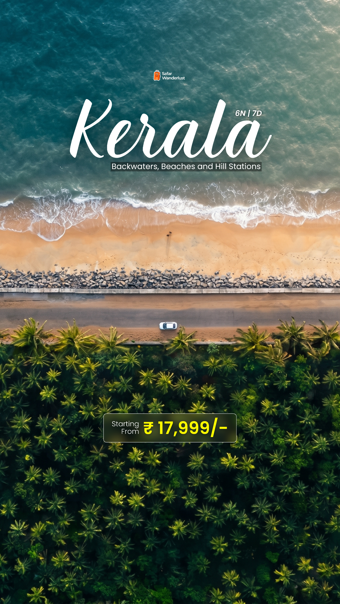 Safar Wanderlust Facebook ad: Kerala Isn't Just a Destination, It's an Experience…