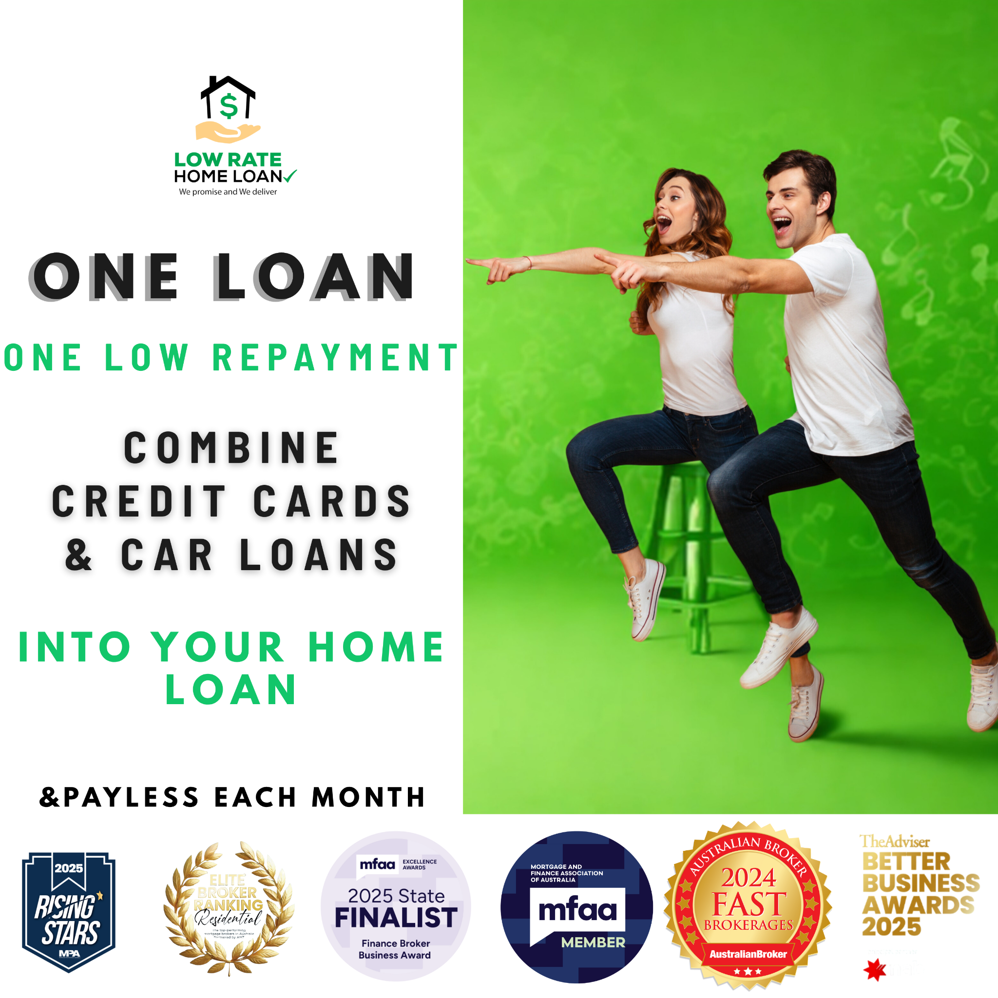 Low Rate Home Loan - Mortgage Brokers Facebook ad