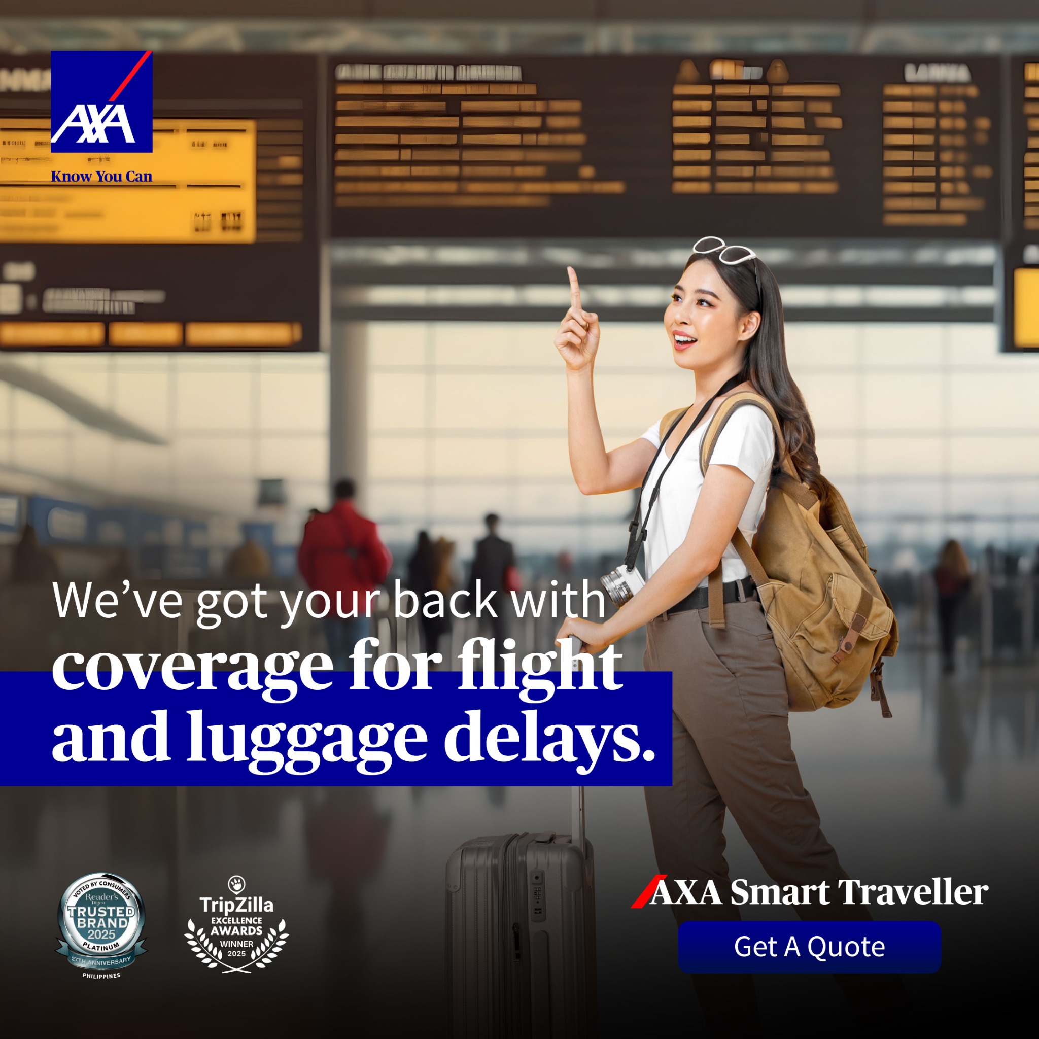 AXA Philippines Facebook ad: AXA Smart Traveller