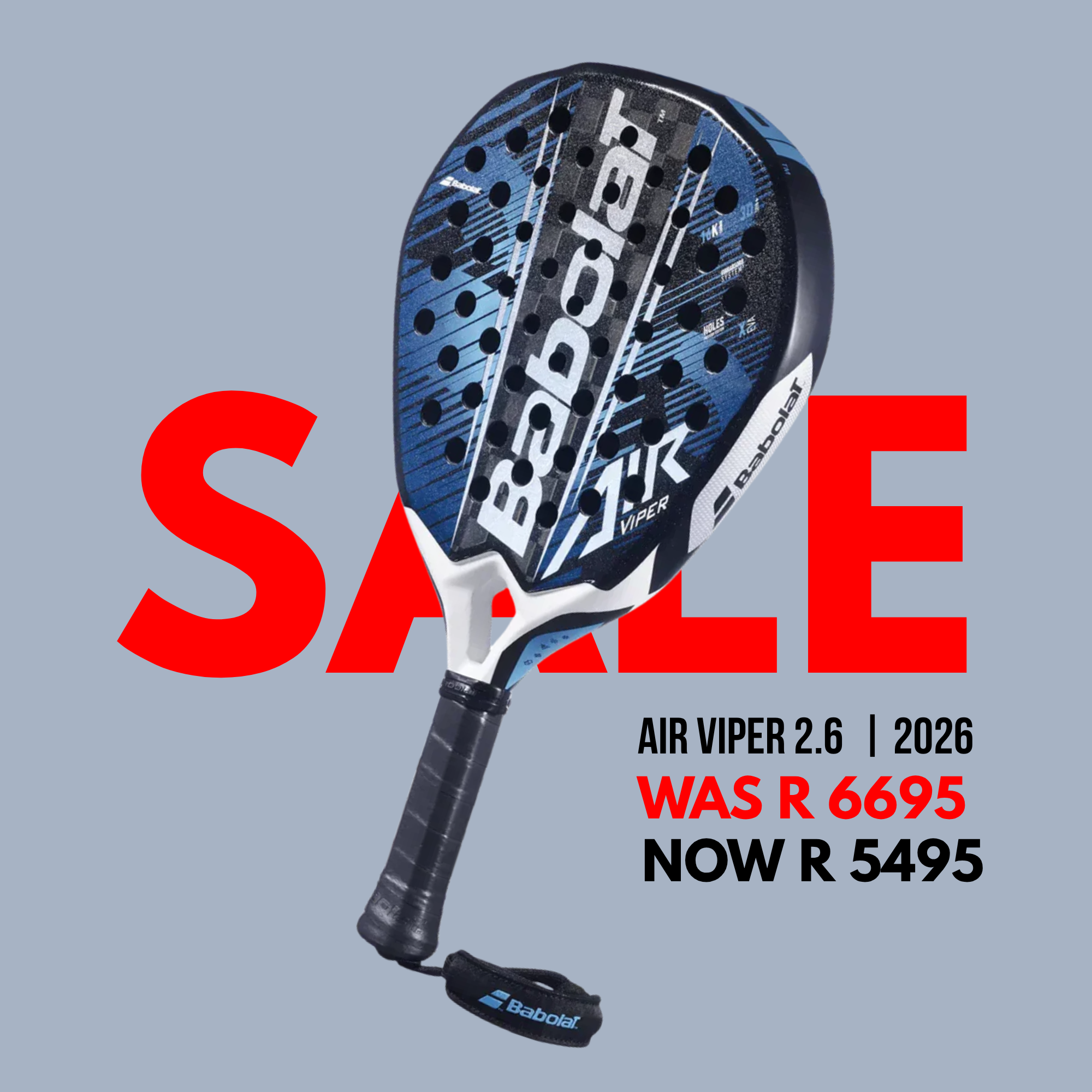 Padel Gear Facebook ad: Babolat Air Viper 2.6