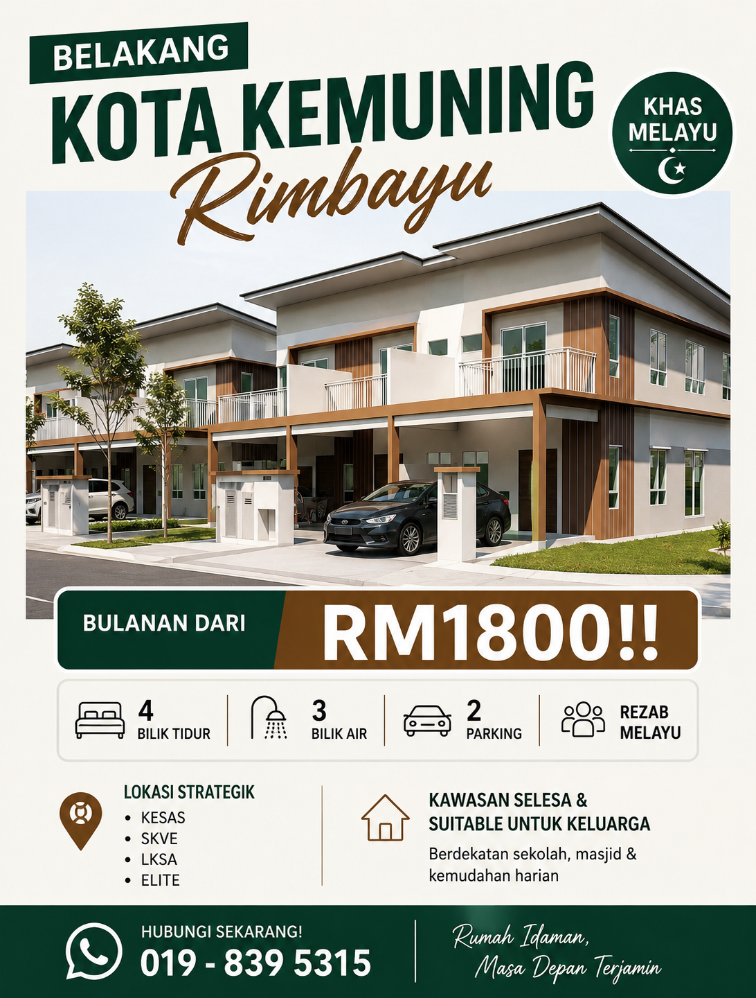RUMAH KHAS Melayu at KLANG Valley Facebook ad