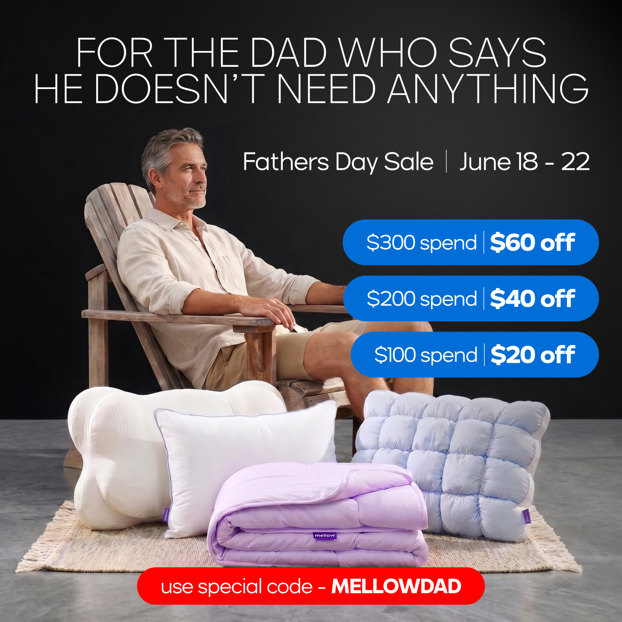 Mellow Sleep Lab Facebook ad from Jun 17, 2026