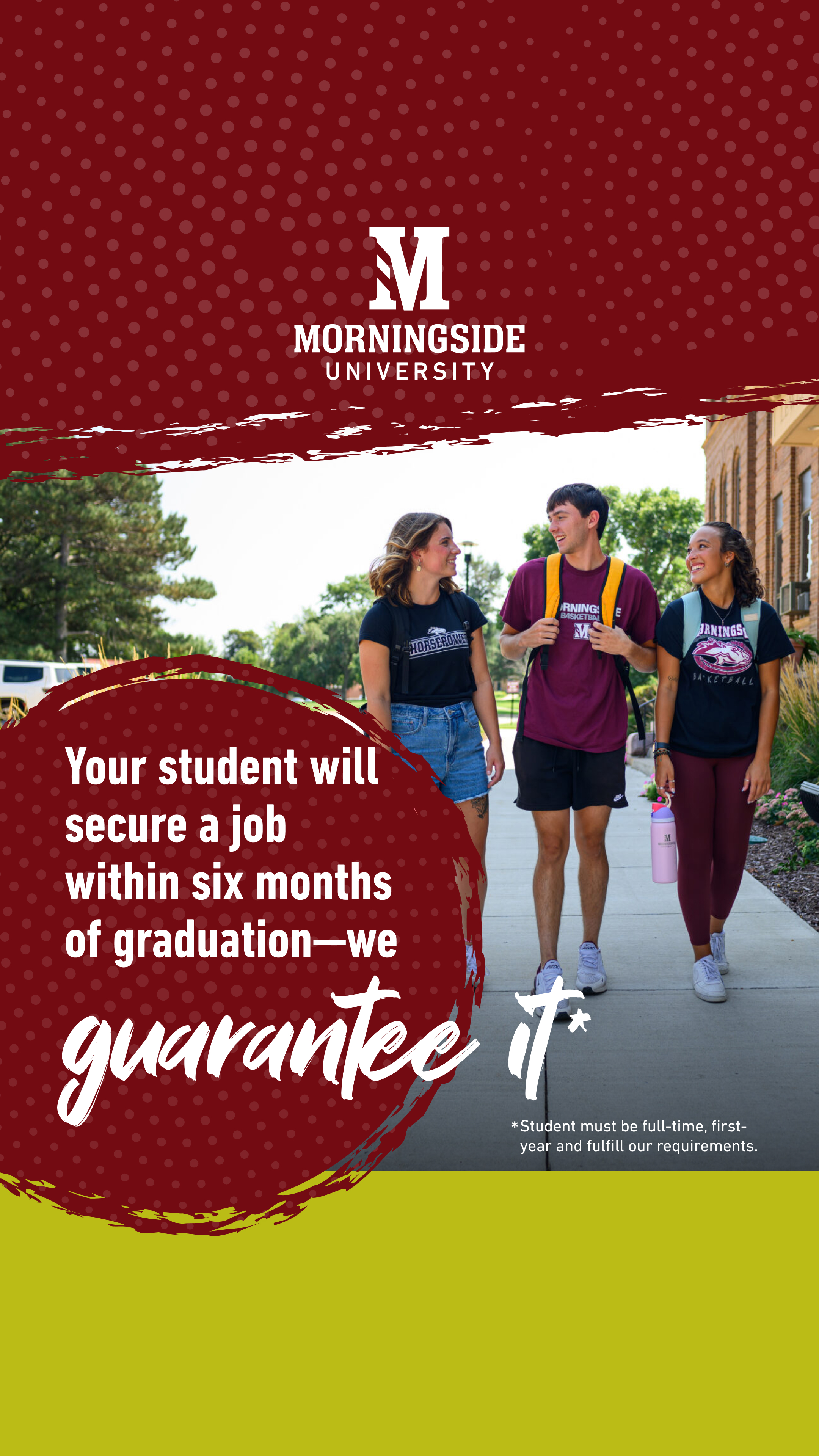 Morningside University Facebook ad from Feb 9, 2026