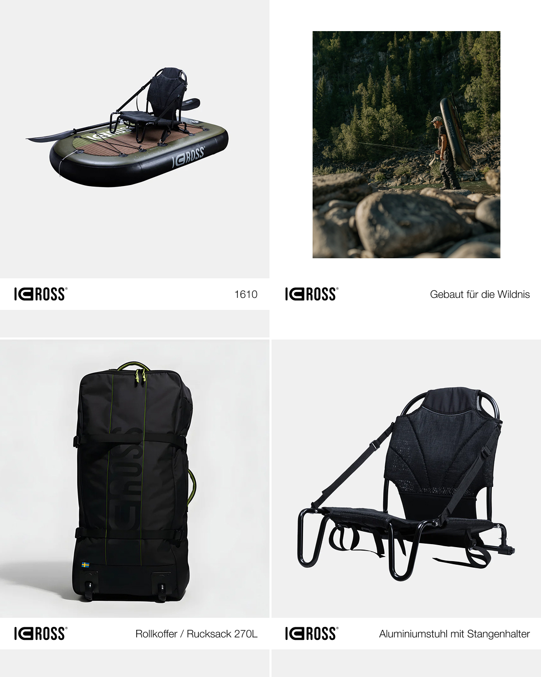 Icross Facebook ad: Ein zuverlässiger Begleiter für Jagd und Angeln.