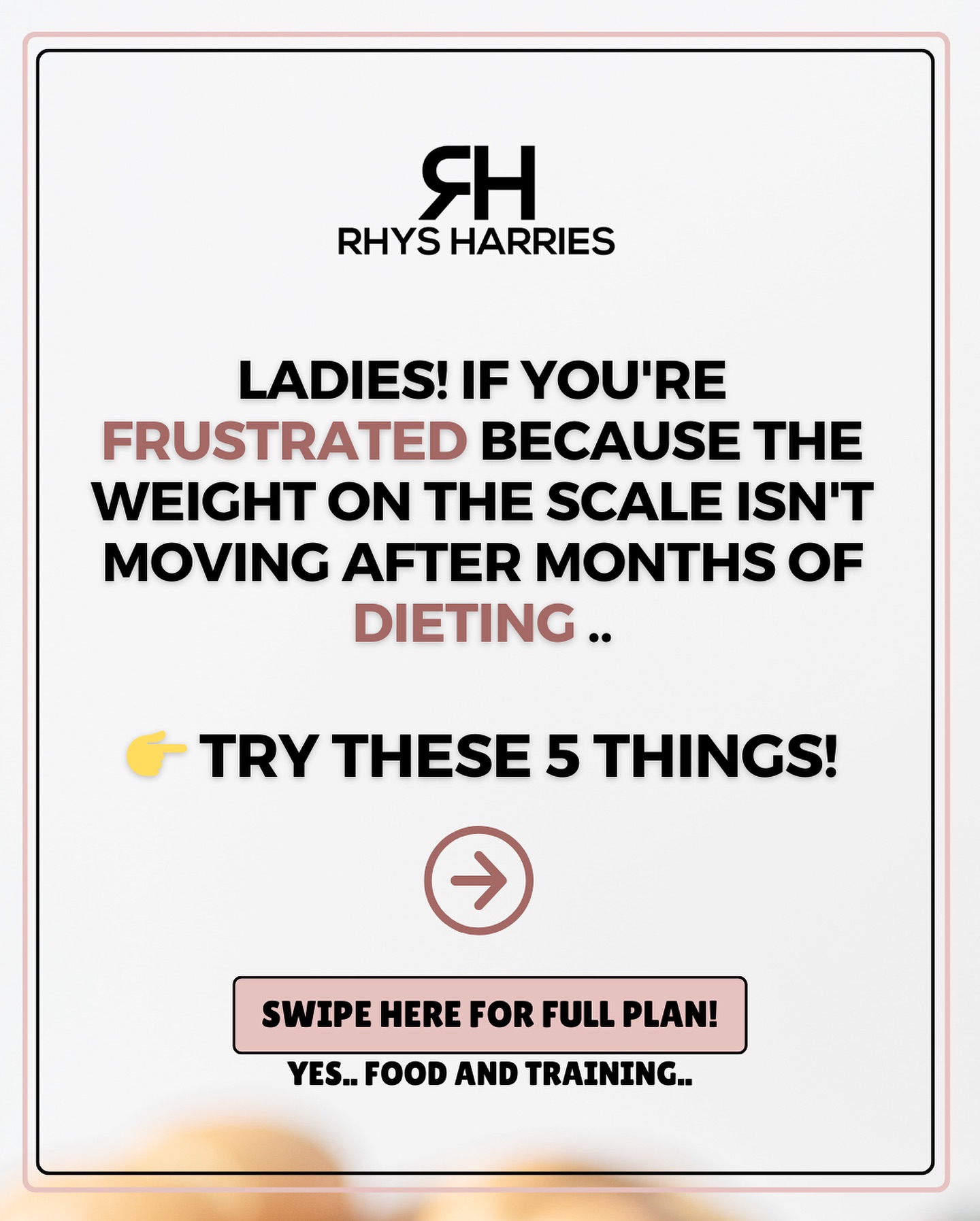 Rhys Harries Fitness Facebook ad: Ladies! I know some of you don’t know…