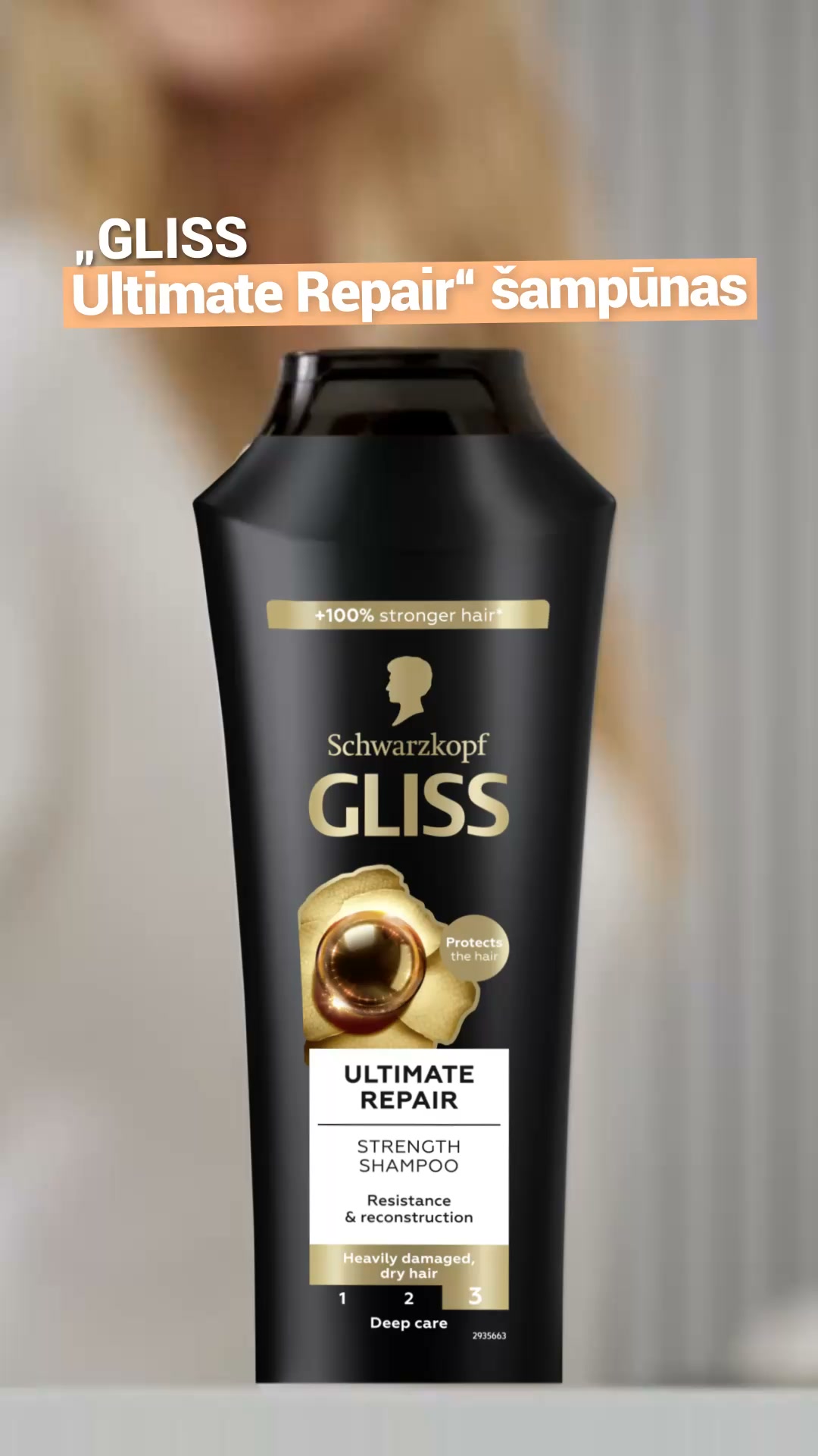Schwarzkopf Facebook ad: GLISS ULTIMATE REPAIR