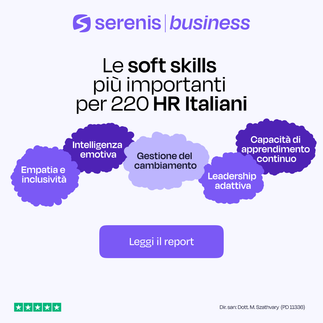 Serenis Facebook ad: Report per HR Manager: le skill del futuro