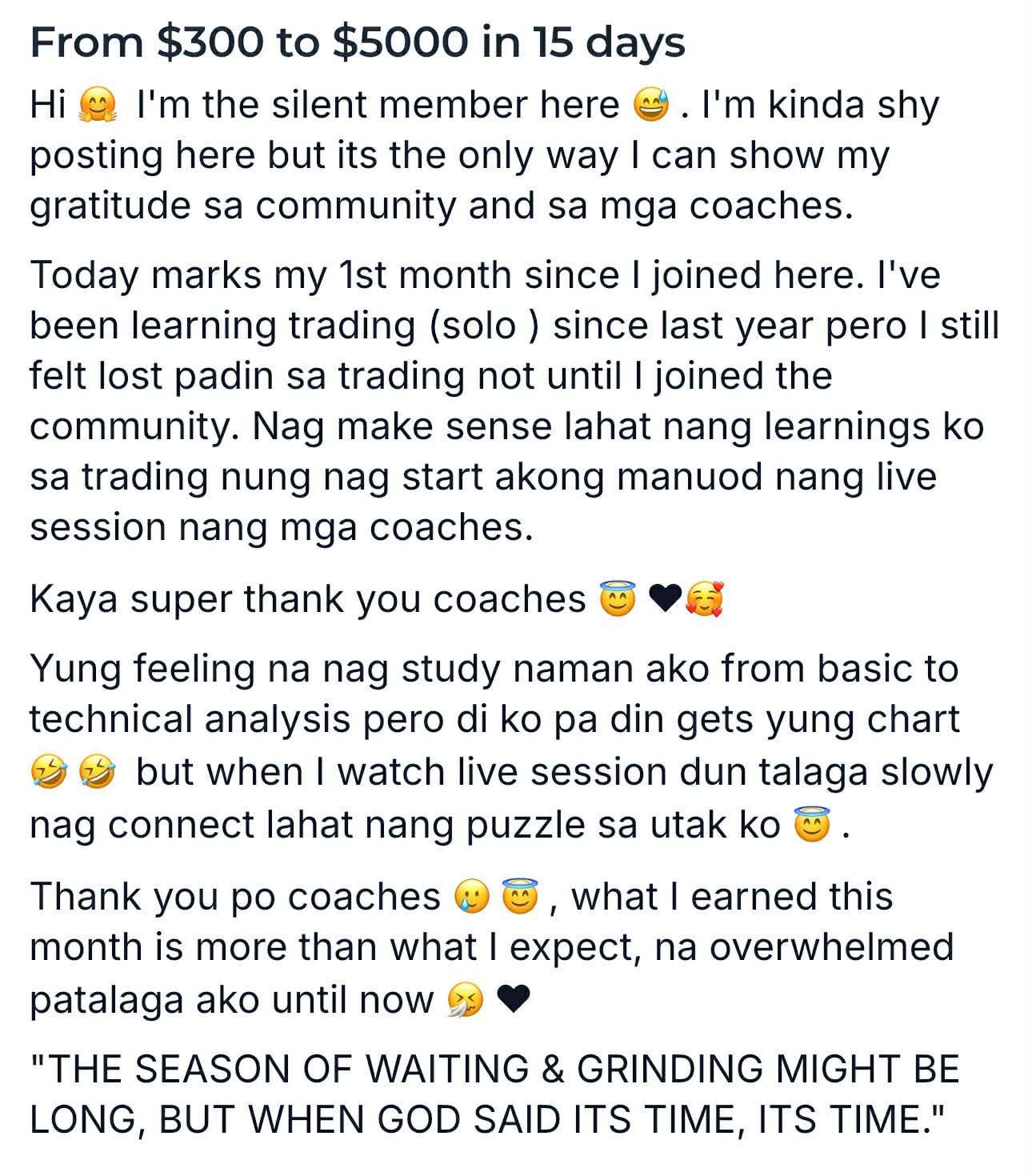 Gio Victorino Facebook ad: Join our FREE Trading Community