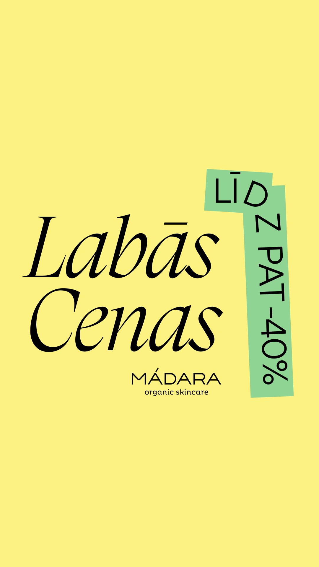 Mádara Organic Skincare Facebook ad
